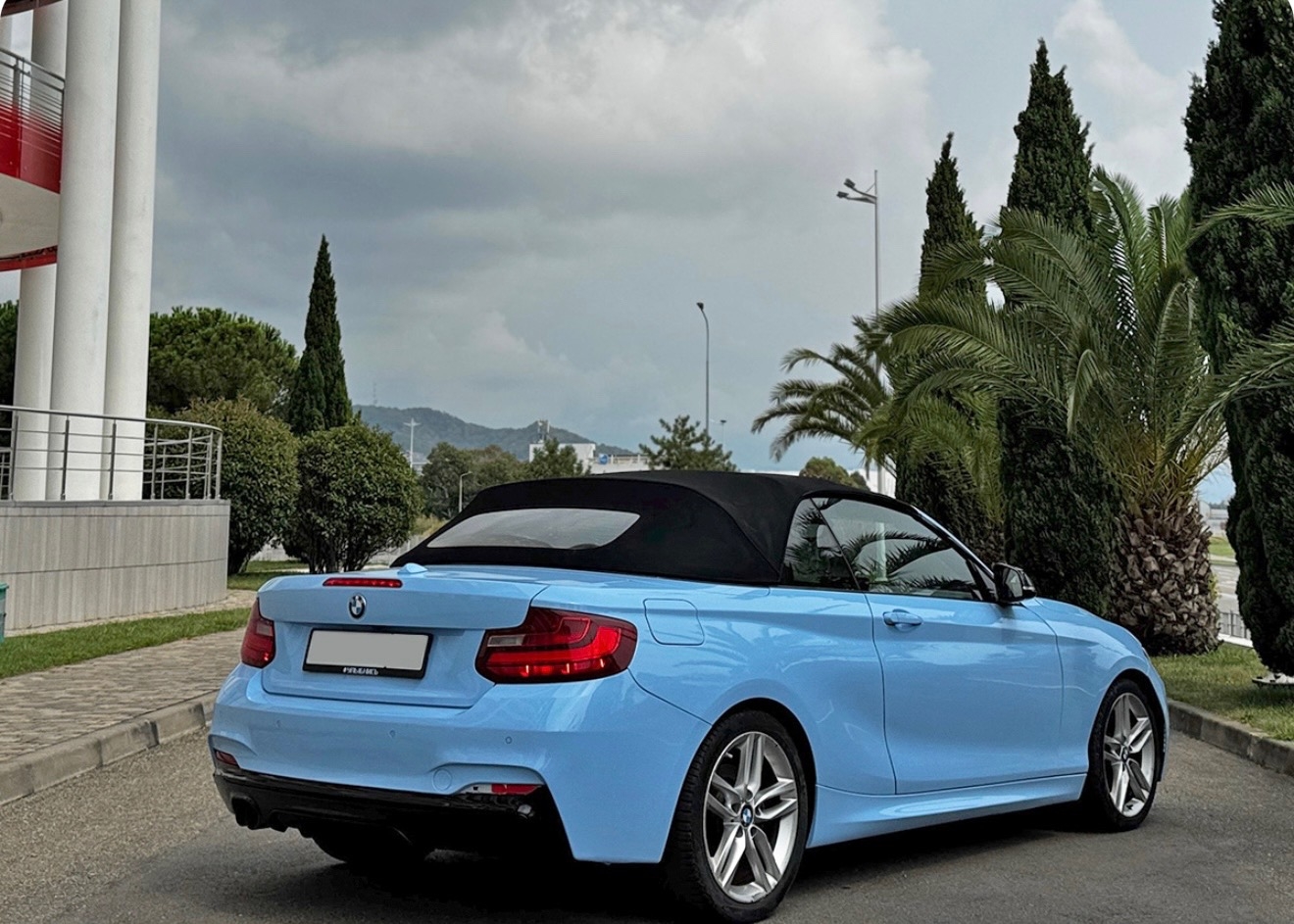 Прокат кабриолета в Геленджике — BMW 2 Cabrio (синий), фото 6